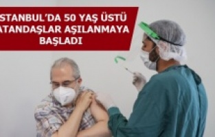 50 yaş üstü vatandaşlara ilk doz uygulandı