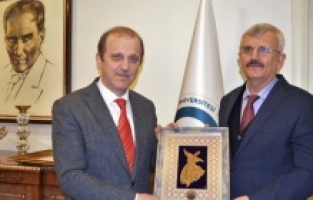 SBÜ Rektörü Prof. Dr. Erdöl'den Rektör Çuvalcı'ya ziyaret
