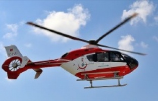 "Hava61" adlı ambulans helikopter bir haftada 9 hastanın naklini yaptı