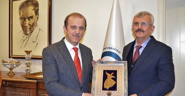 SBÜ Rektörü Prof. Dr. Erdöl#039;den Rektör Çuvalcı#039;ya ziyaret