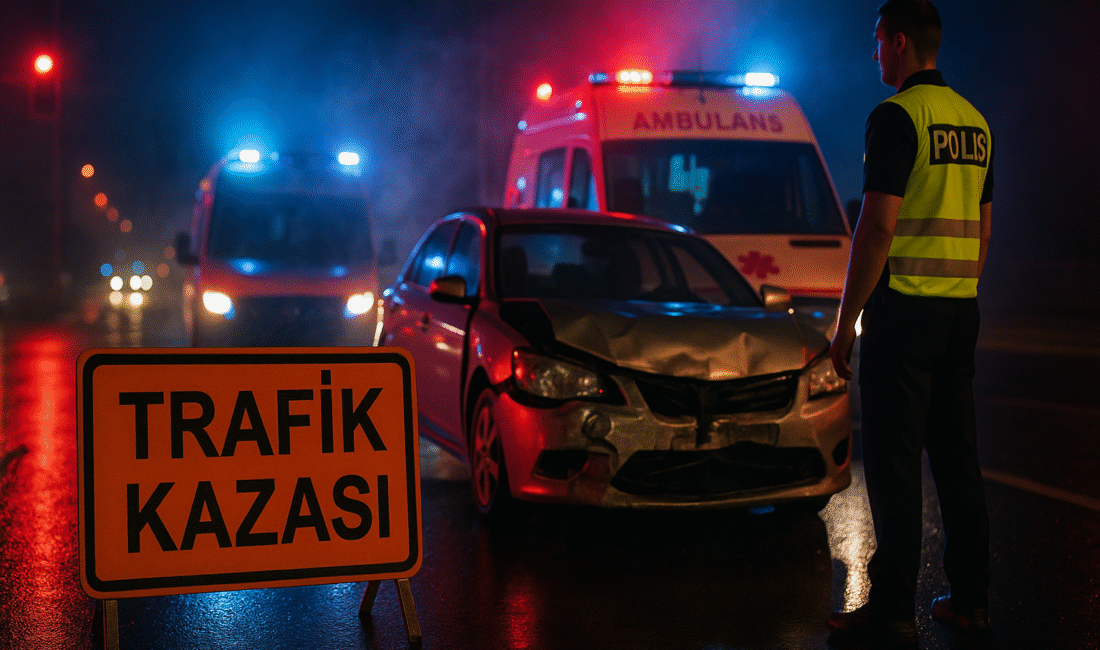 Kuzey Kıbrıs’ta Kuzey Sahil Yolu üzerinde Balalan–Yedikonuk arasında meydana gelen