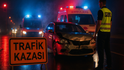 KKTC Kuzey Sahil Yolu’nda meydana gelen çarpışmada motosiklet sürücüsü Alpaslan