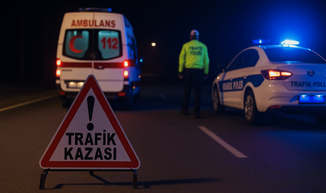 Kahramanmaraş’ın Elbistan–Nurhak karayolunda meydana gelen trafik kazasında, Nurhak İlçe Jandarma