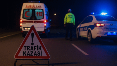 Kahramanmaraş’ın Elbistan–Nurhak karayolunda meydana gelen trafik kazasında, Nurhak İlçe Jandarma