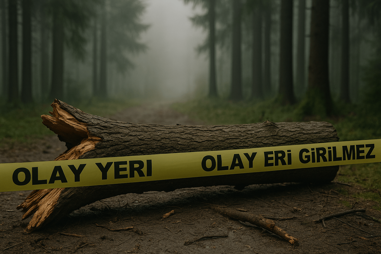 Trabzon’un Vakfıkebir ilçesinde ağaç kesimi yapan işçi Tahsin Albayrak, devrilen