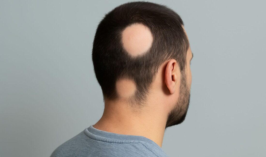 Saç ve kaşlarda aniden ortaya çıkan dökülmelerle kendini gösteren Alopecia