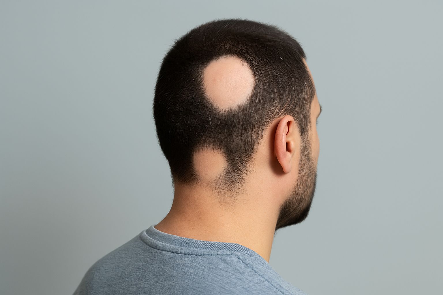 Saç ve kaşlarda aniden ortaya çıkan dökülmelerle kendini gösteren Alopecia