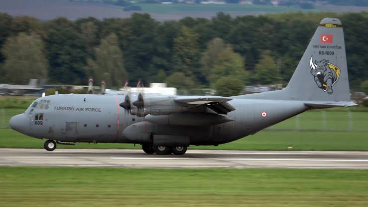 Milli Savunma Bakanlığı, Azerbaycan’dan Türkiye’ye dönüş yolunda bulunan C-130E Hercules