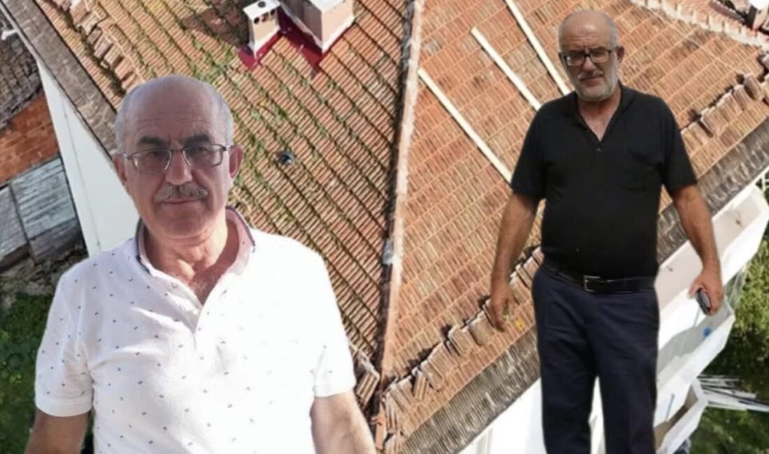 Trabzon’un Sürmene ilçesinde bir binanın çatısında tamirat yaptığı sırada dengesini