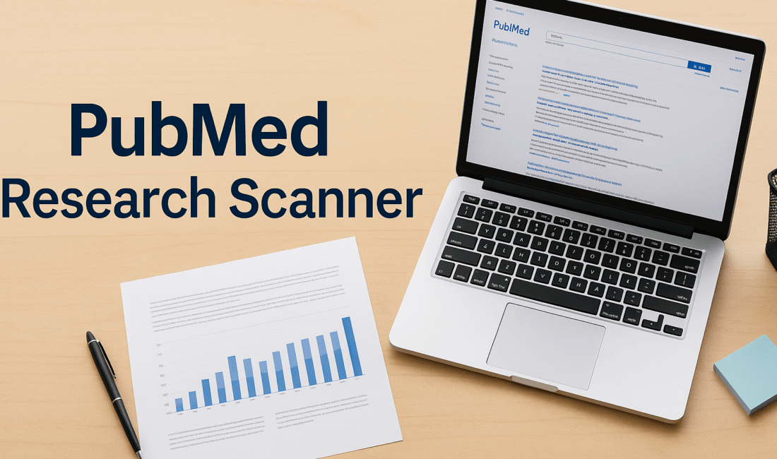 Açık kaynaklı olarak geliştirilen PubMed Research Scanner, PubMed makale taramalarını